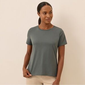 Pact Softspun Organic Cotton‎ Crewneck Tee Shirt Women’s Green Size Small